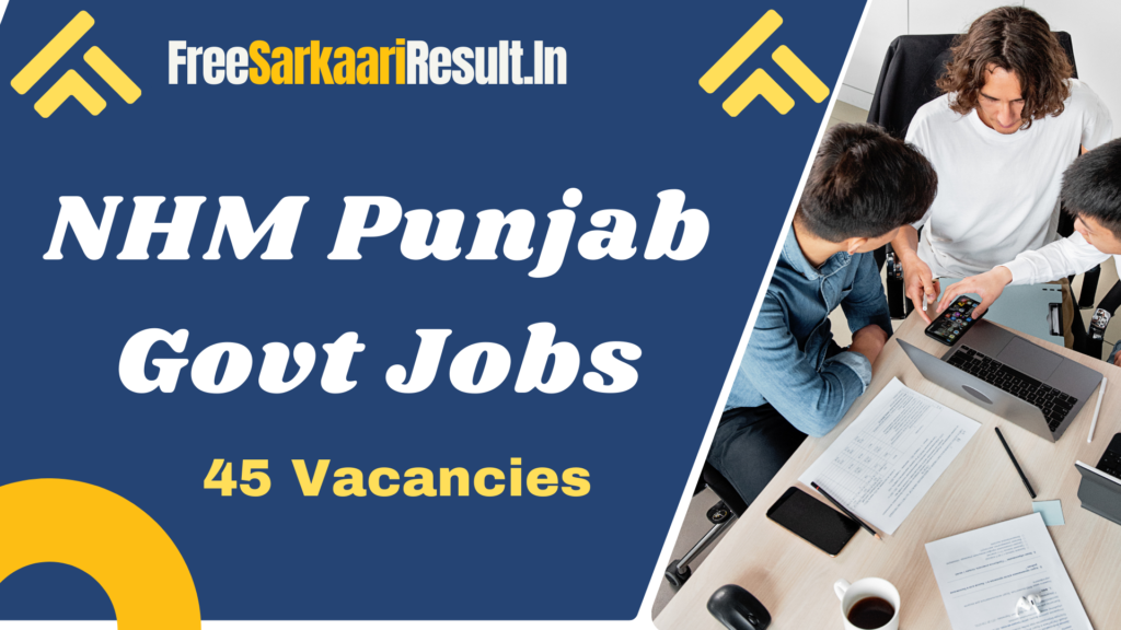 NHM Punjab Recruitment 2024