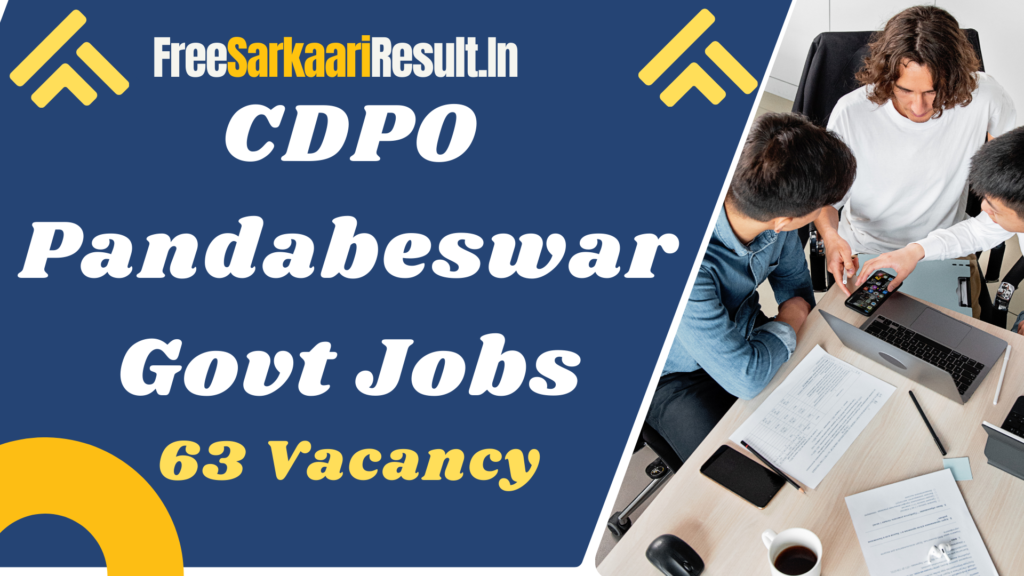 CDPO Pandabeswar Recruitment 2024