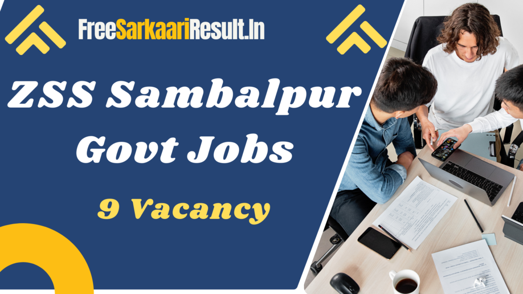 ZSS Sambalpur Recruitment 2024