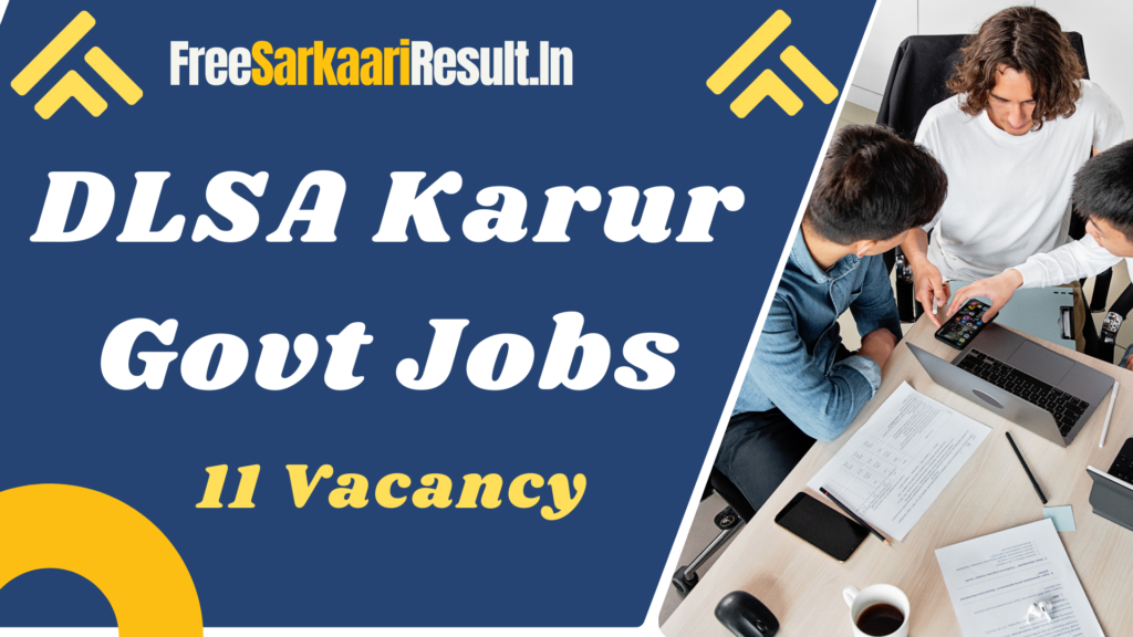 DLSA Karur Recruitment 2024