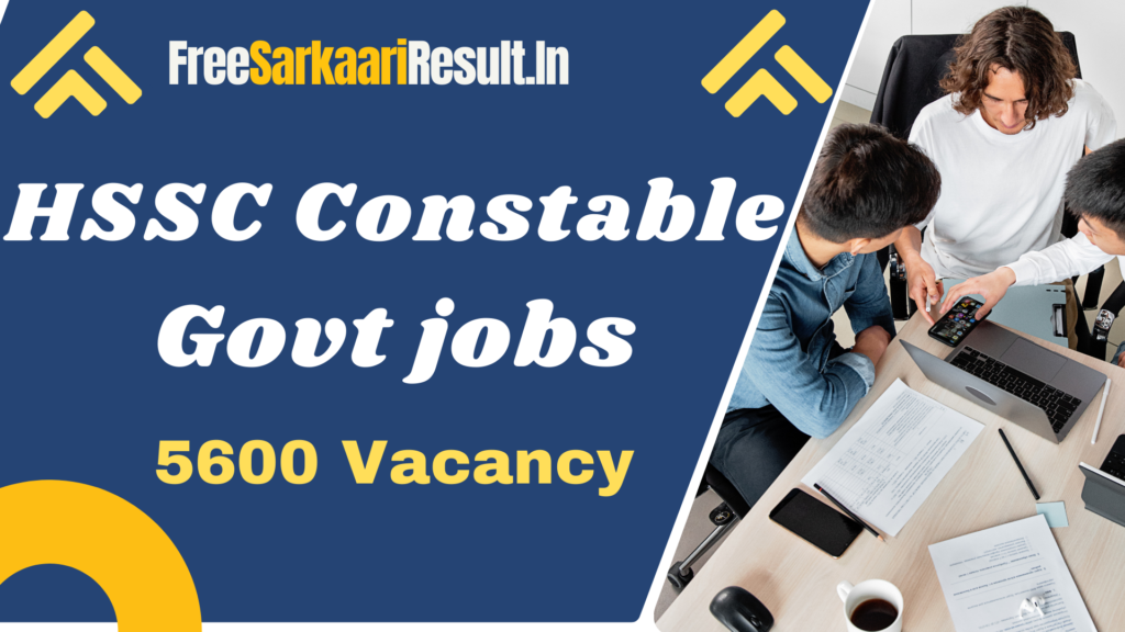 HSSC Constable Vacancy 2024