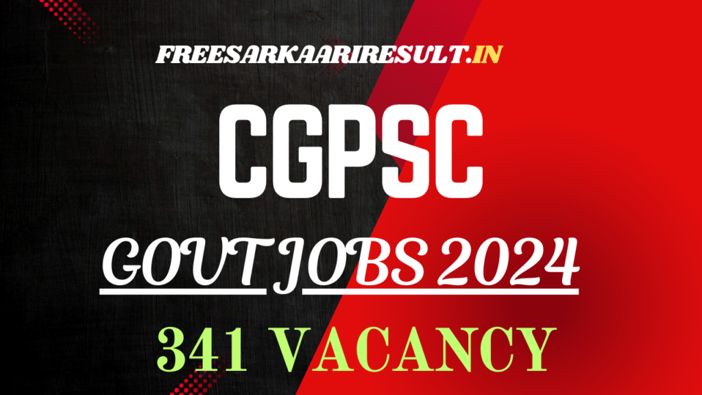 CGPSC Inspector and Sub-inpector Recruitment 2024