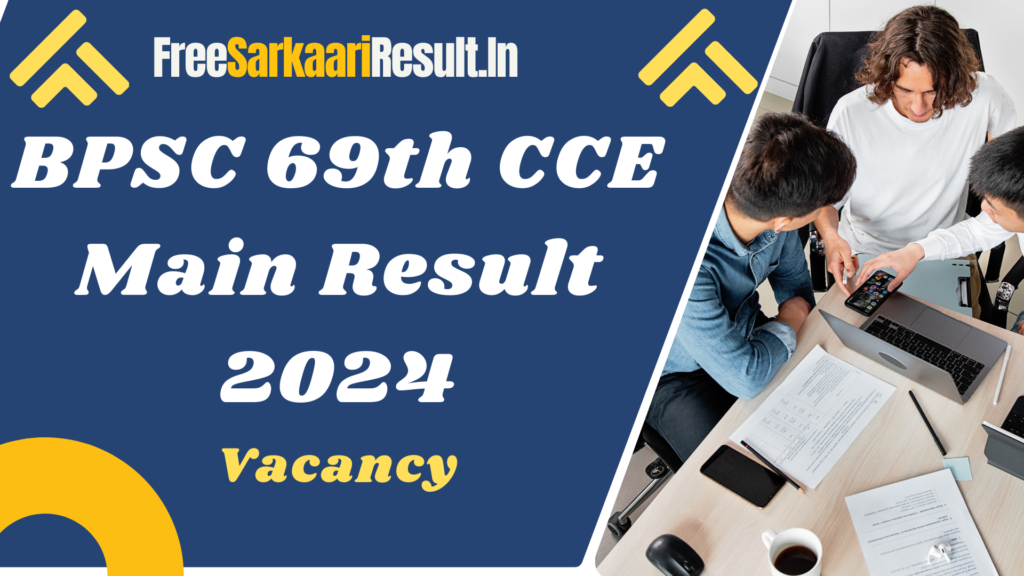 BPSC 69th CCE Main Result 2024