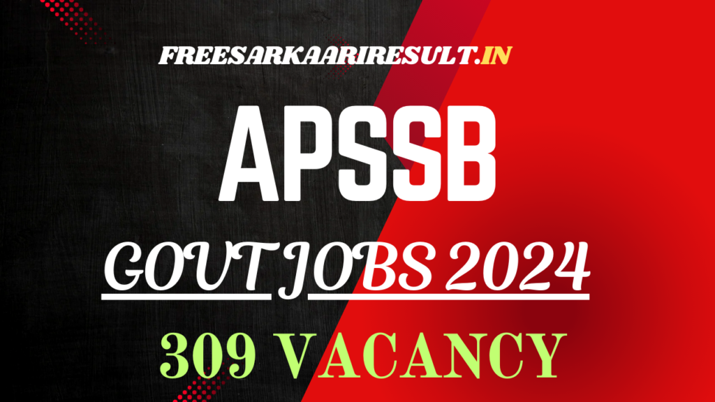 APSSB Recruitment 2024