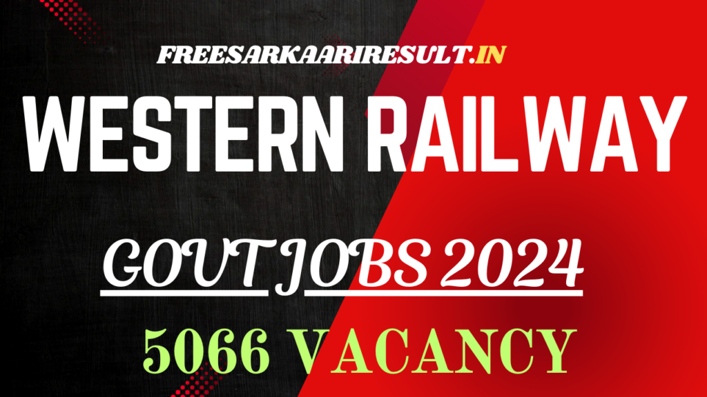 Western Railway Apprentice Recruitment 2024