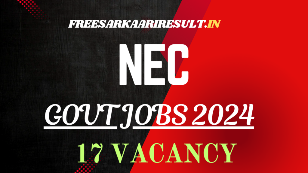 NEC Stenographer Sarkari Jobs 2024