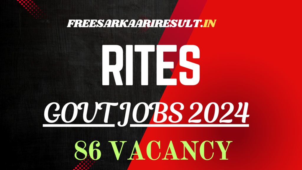 RITES Recruitment 2024