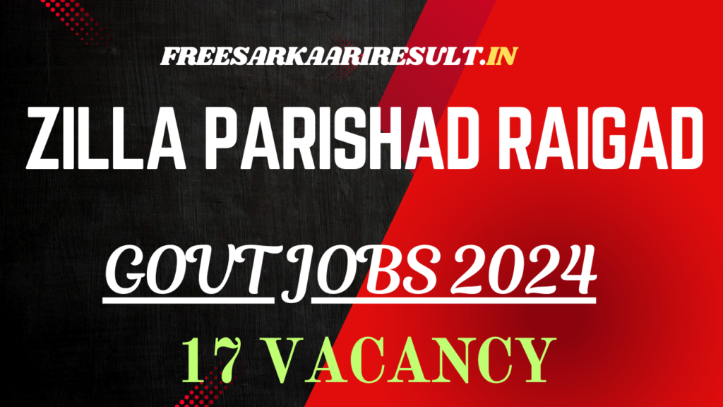 Zilla Parishad Raigad Recruitment