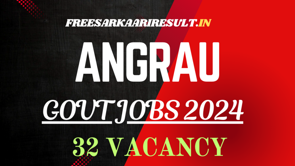 ANGRAU Recruitment 2024