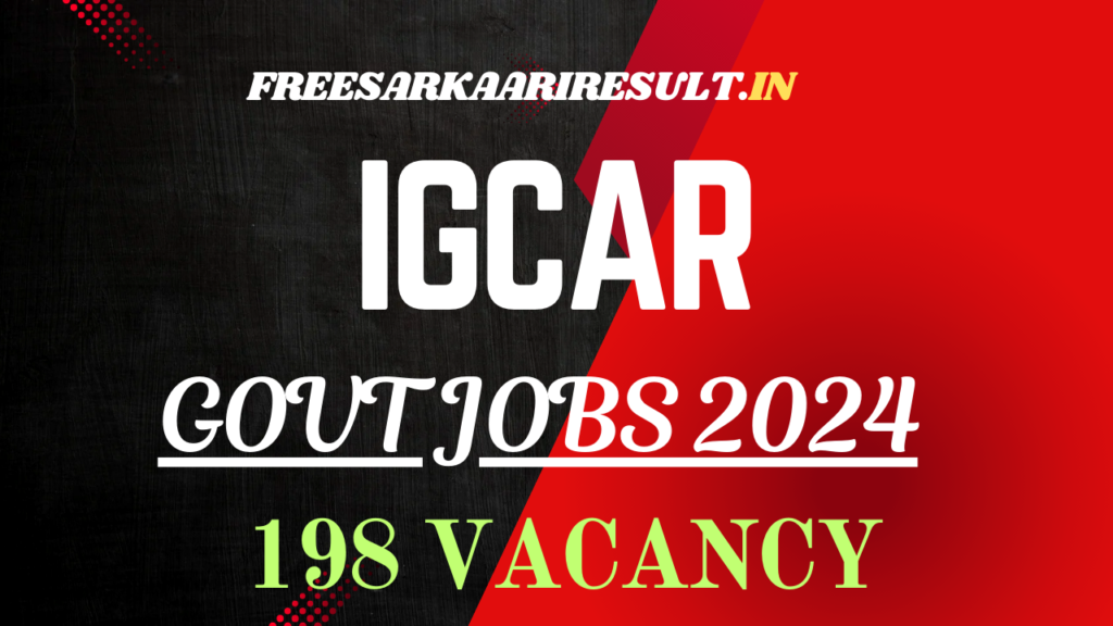 IGCAR Trade Apprentice Recruitment Notice 2024