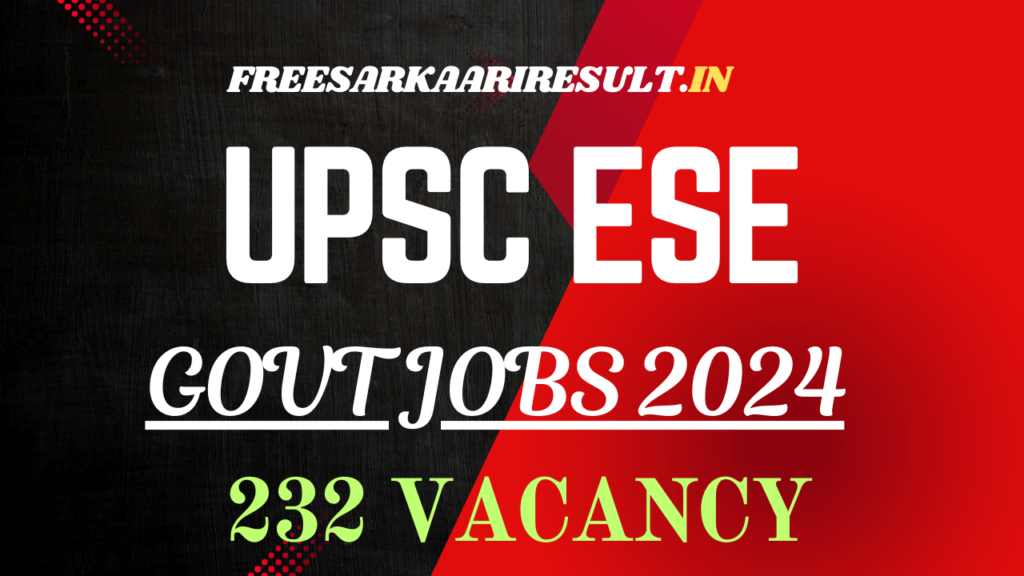 UPSC ESE 2025 Notification