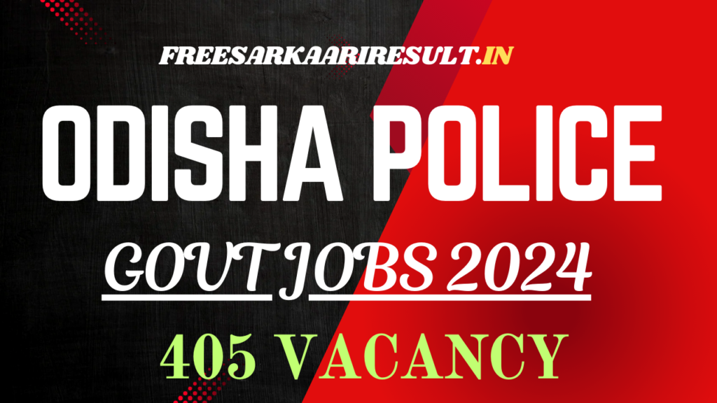 Odisha Police Recruitment 2024