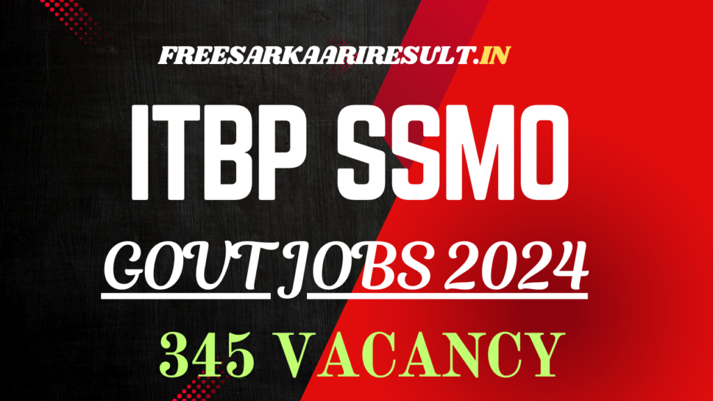 ITBP SSMO Recruitment 