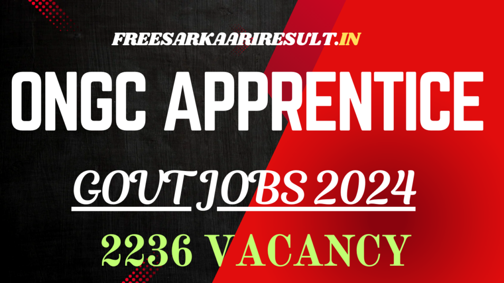 ONGC Apprentice Recruitment