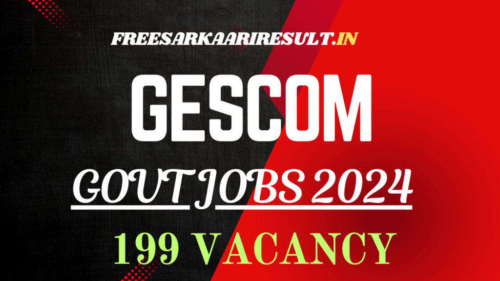 GESCOM Recruitment 2024